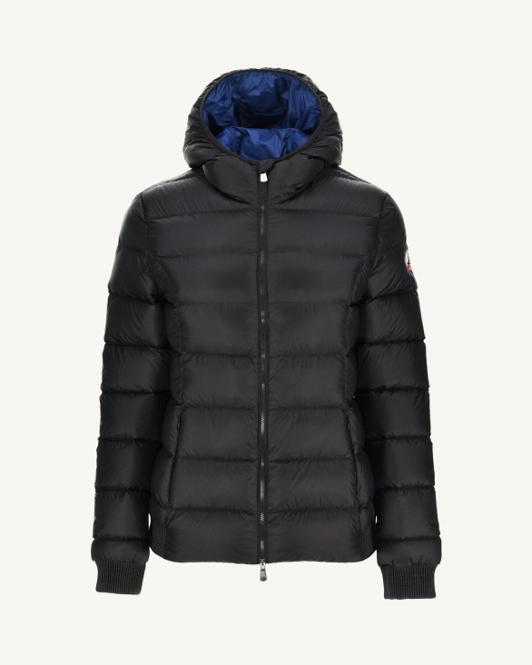 Extreme Cold Hooded Down Jacket Noir Celine Jott UK