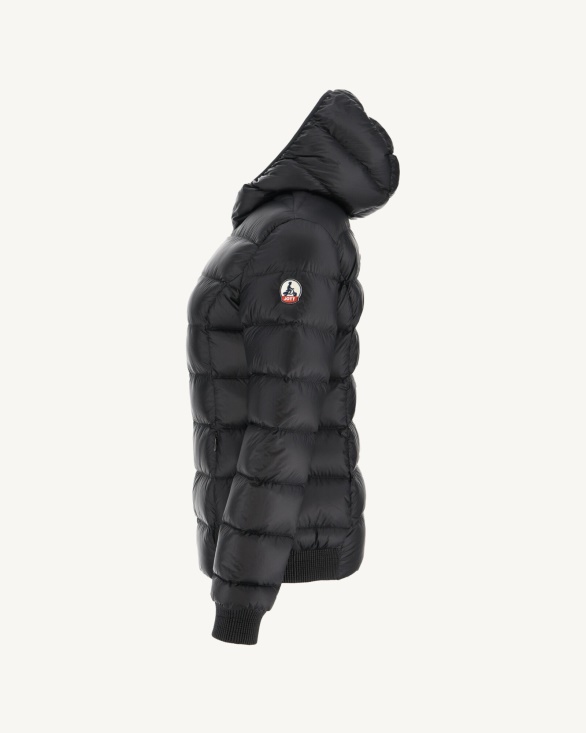 Extreme Cold Hooded Down Jacket Noir Celine Jott UK