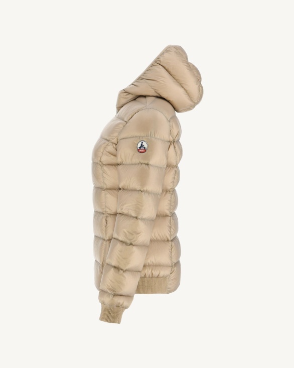 Extreme Cold Hooded Down Jacket Beige Celine Jott UK