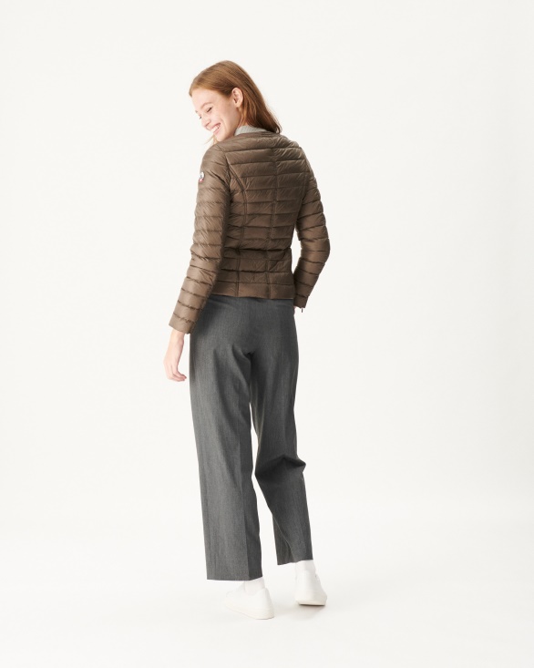 Lightweight Down Jacket Taupe Douda Jott UK