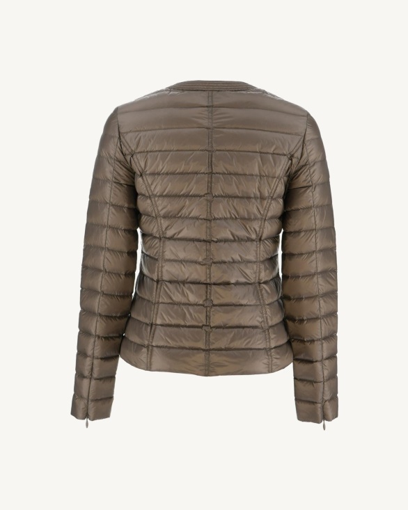 Lightweight Down Jacket Taupe Douda Jott UK