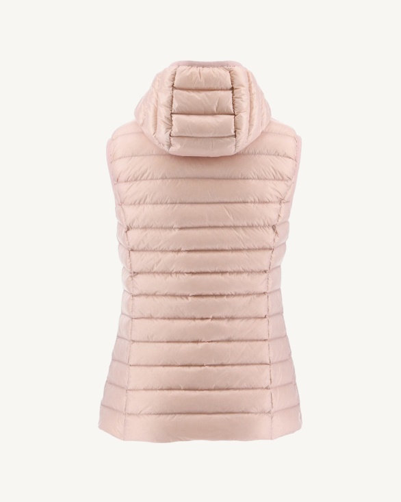 Jott UK Light Sleeveless Down Jacket Rose Pale Mali