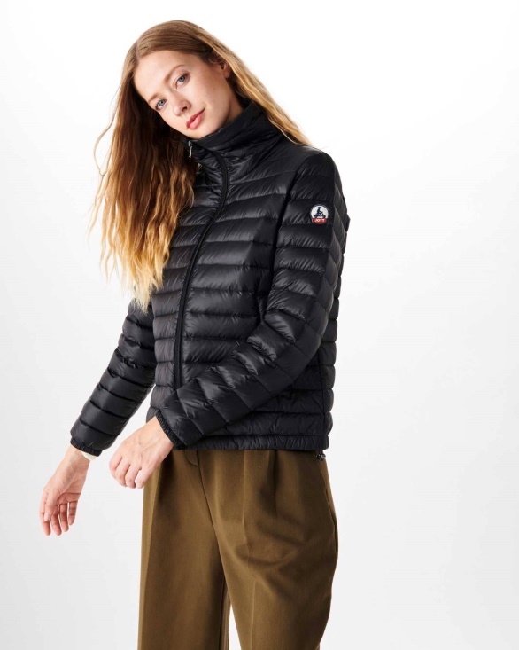 Lightweight Down Jacket Noir Louisa Jott UK