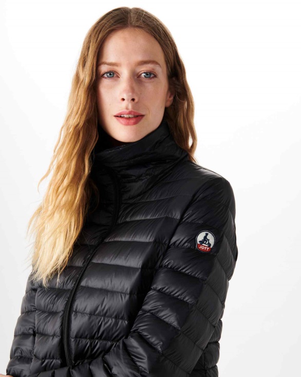 Lightweight Down Jacket Noir Louisa Jott UK