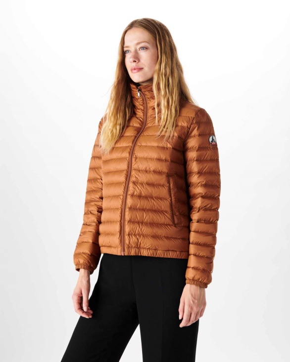 Jott UK Lightweight Down Jacket Caramel Louisa