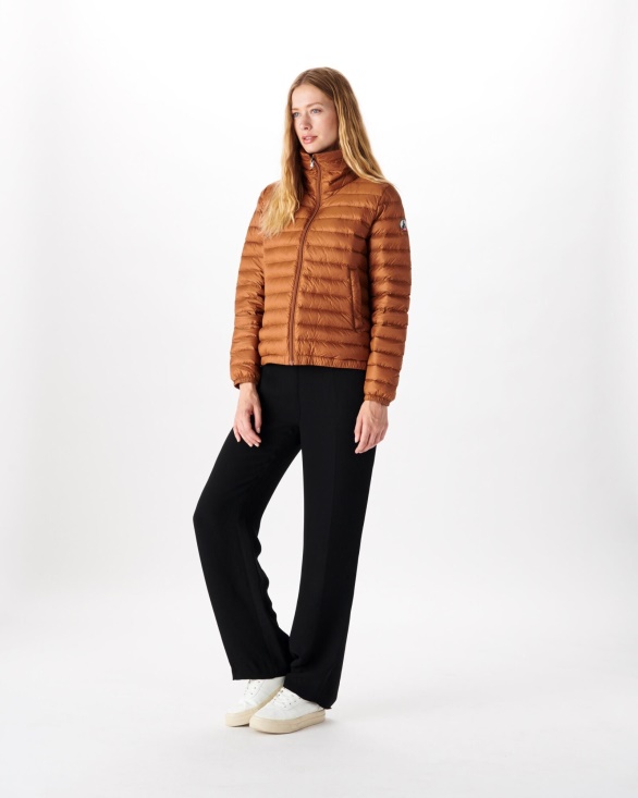 Jott UK Lightweight Down Jacket Caramel Louisa