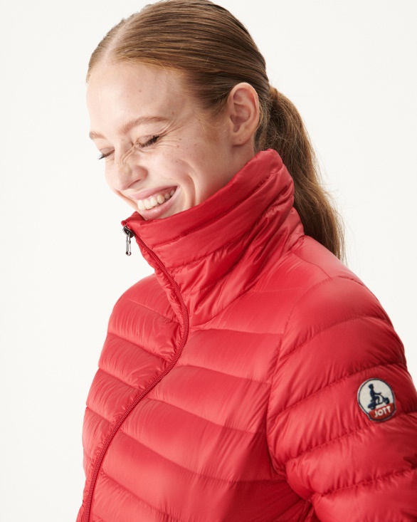 Jott UK Lightweight Down Jacket Rouge Louisa