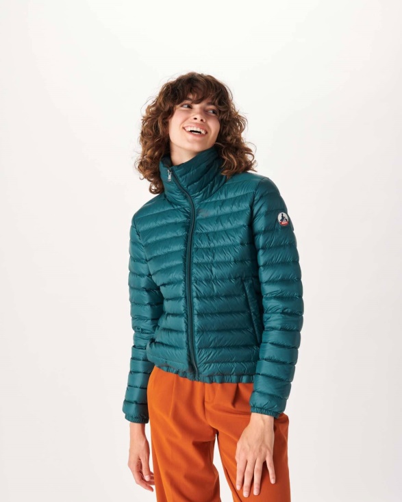 Lightweight Down Jacket Vert Fonce Louisa Jott UK