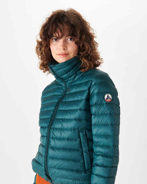 Lightweight Down Jacket Vert Fonce Louisa Jott UK