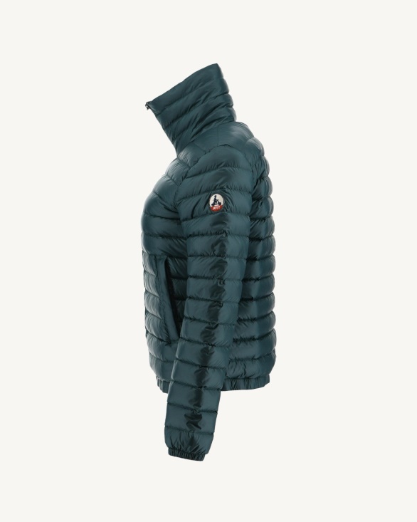 Lightweight Down Jacket Vert Fonce Louisa Jott UK