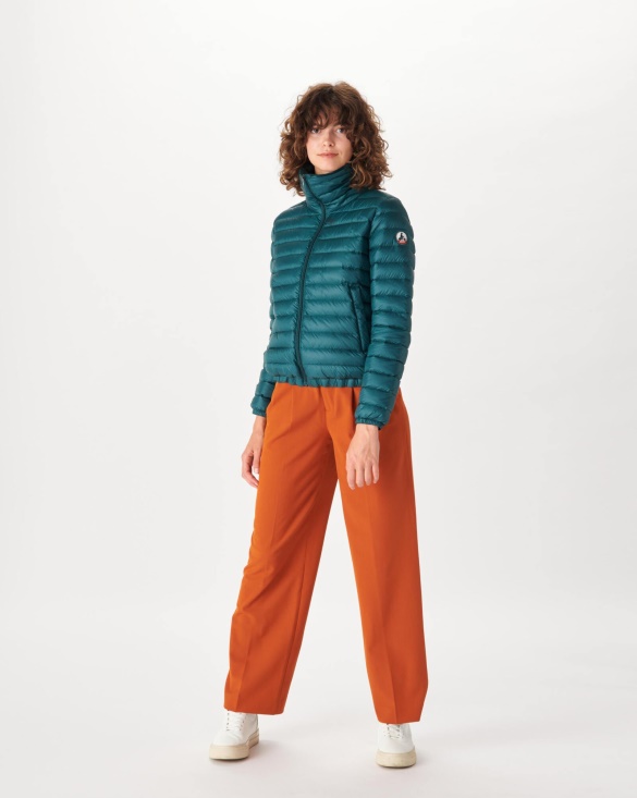 Lightweight Down Jacket Vert Fonce Louisa Jott UK
