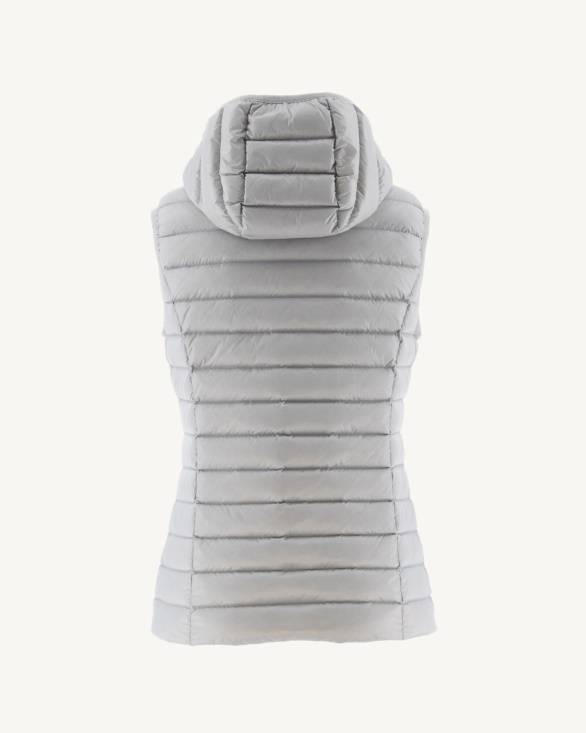 Jott UK Light Sleeveless Down Jacket Soft Grey Mali