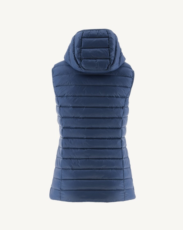 Light Sleeveless Down Jacket Blue Jeans Mali Jott UK