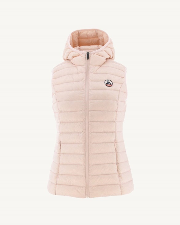 Jott UK Light Sleeveless Down Jacket Soft Pink Mali