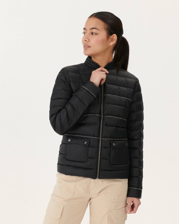 Black Andorra Short Lightweight Jacket Jott UK