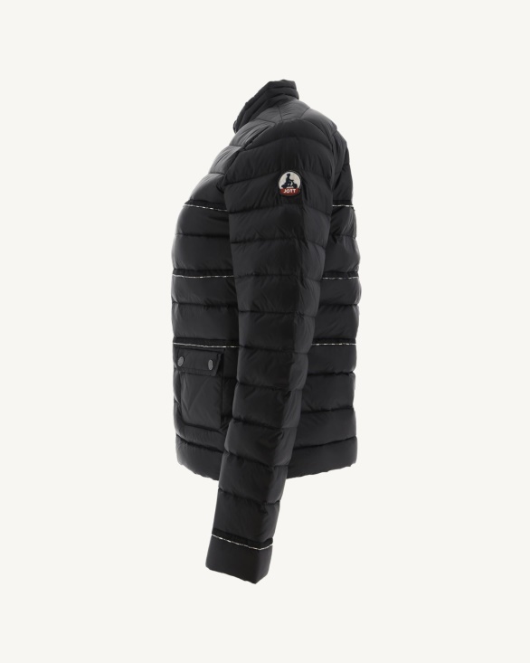 Black Andorra Short Lightweight Jacket Jott UK