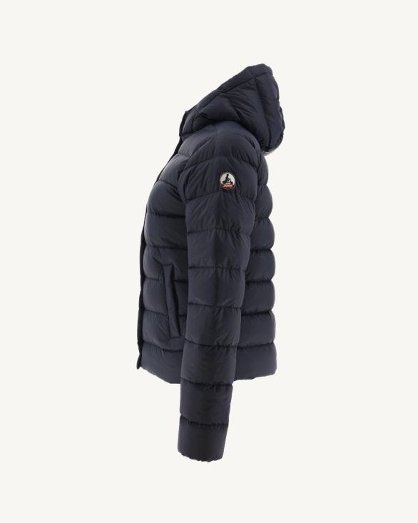 Jott UK Navy Jane Straight Hooded Puffer Jacket