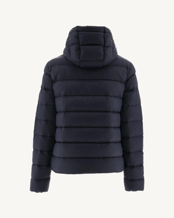 Jott UK Navy Jane Straight Hooded Puffer Jacket