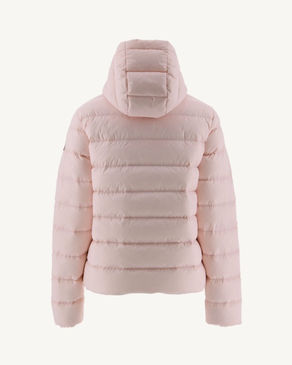 Jott UK Soft Pink Jane Straight Hooded Puffer Jacket