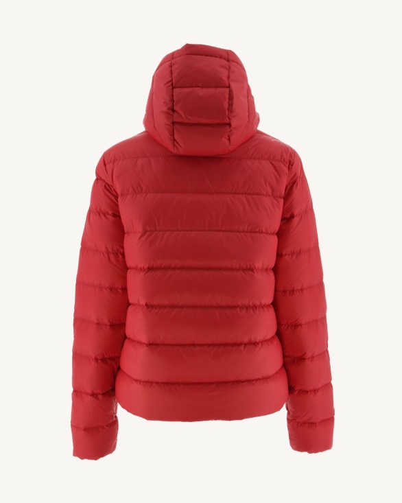 Red Jane Straight Hooded Puffer Jacket Jott UK