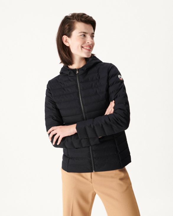 Jott UK Warm Marine Hooded Down Jacket Cloe
