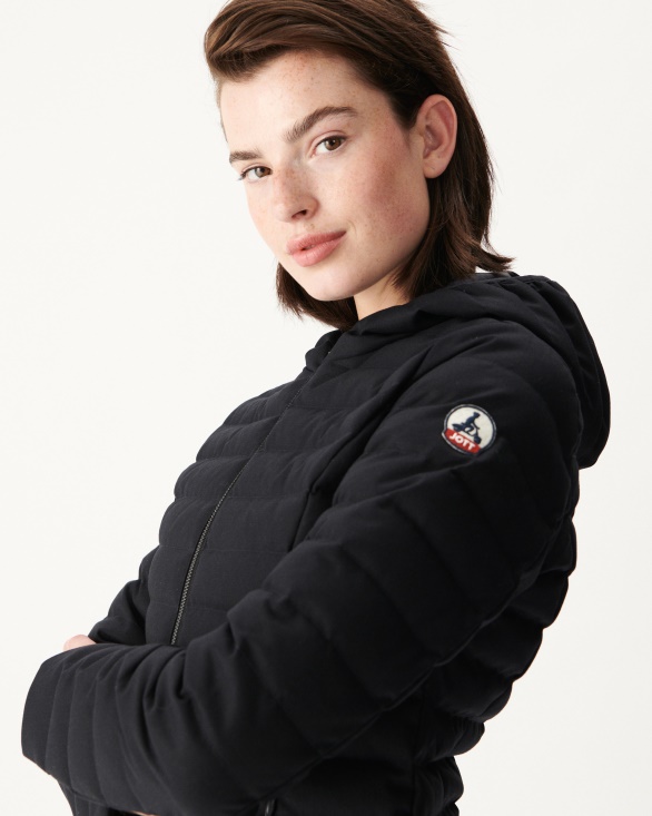 Jott UK Warm Marine Hooded Down Jacket Cloe