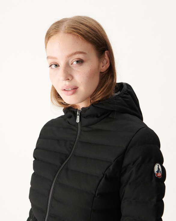 Warm Noir Hooded Down Jacket Cloe Jott UK