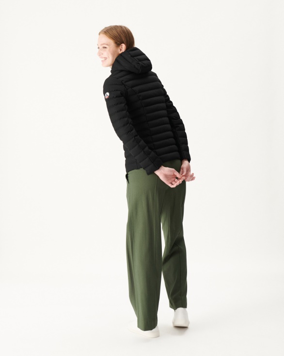 Warm Noir Hooded Down Jacket Cloe Jott UK