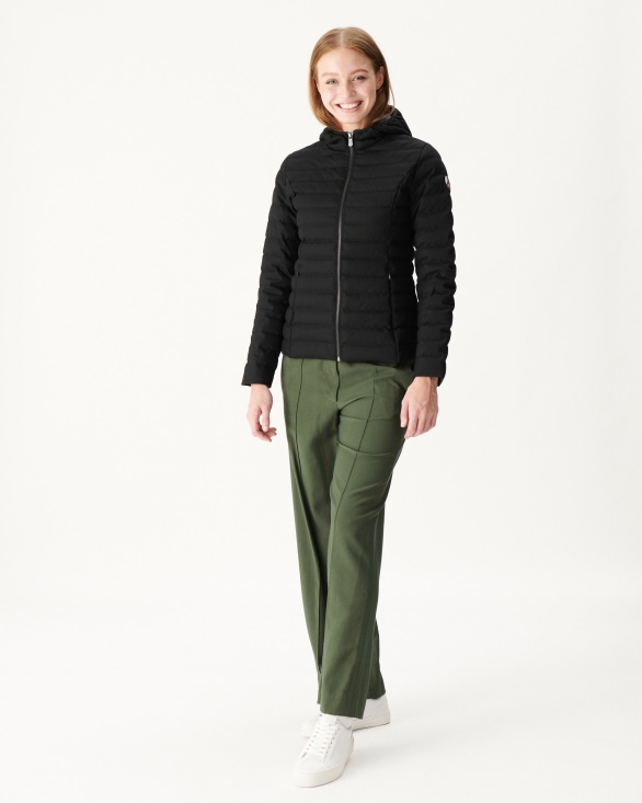Warm Noir Hooded Down Jacket Cloe Jott UK
