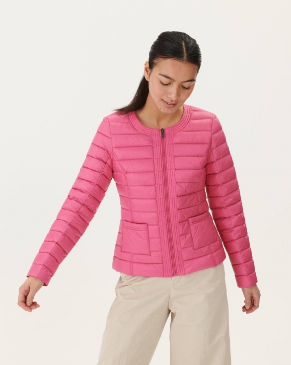 Jott UK Lightweight Down Jacket Wild Rose Douda