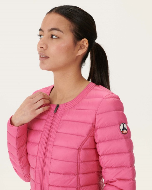 Jott UK Lightweight Down Jacket Wild Rose Douda