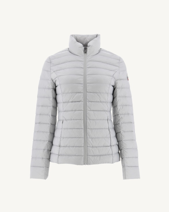 Lightweight Down Jacket Soft Grey Cha Jott UK