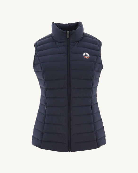 Jott UK Navy Grenada Stretch Sleeveless Puffer Jacket