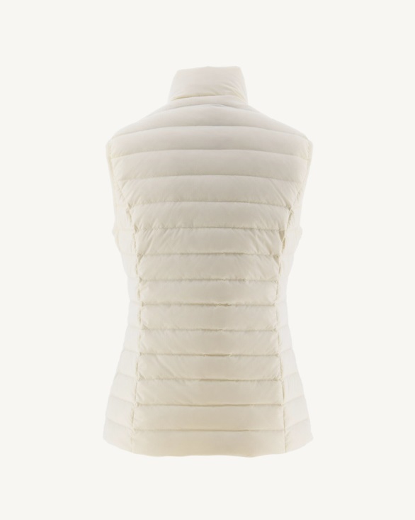 Jott UK Off-White Grenada Stretch Sleeveless Puffer Jacket