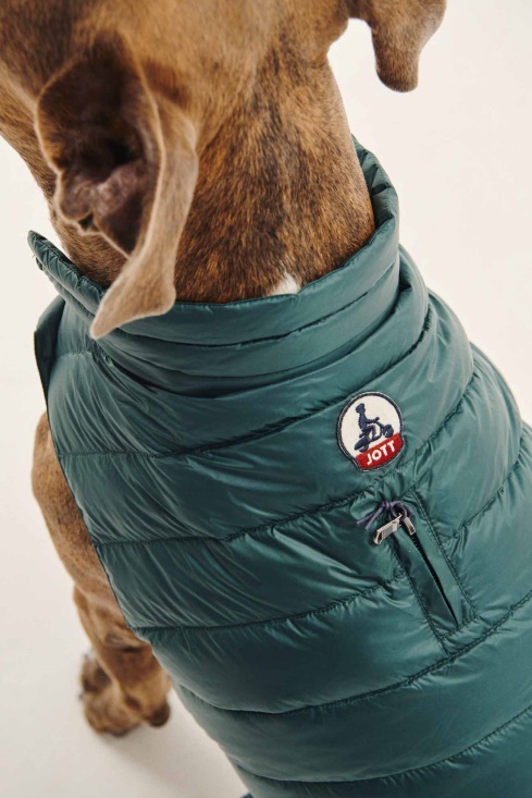 Jott UK Vert Fonce Dogs Down Jacket Woop
