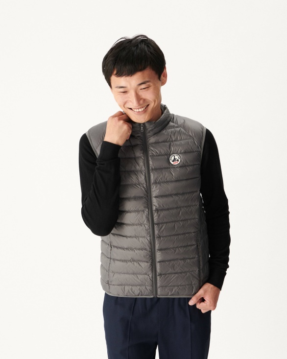 Anthracite Sleeveless Down Jacket Tom Jott UK