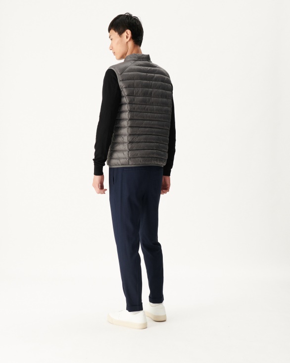 Anthracite Sleeveless Down Jacket Tom Jott UK