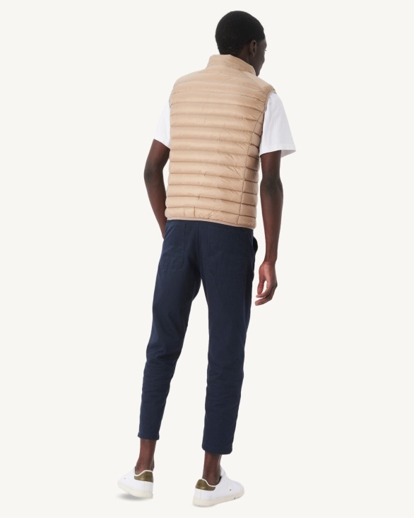 Jott UK Beige Sleeveless Down Jacket Tom