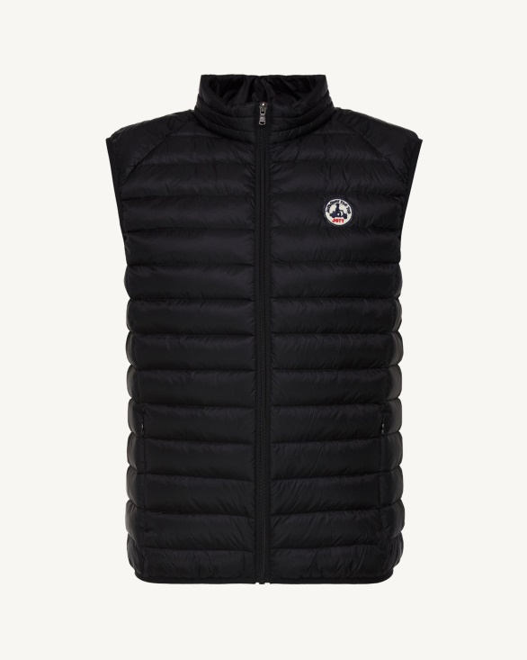 Black Sleeveless Down Jacket Tom Jott UK