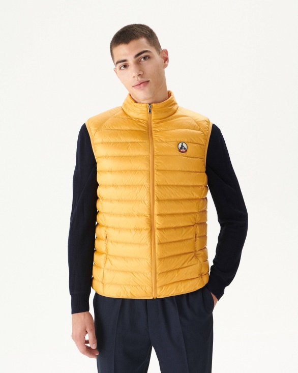 Jott UK Mustard Yellow Sleeveless Down Jacket Tom