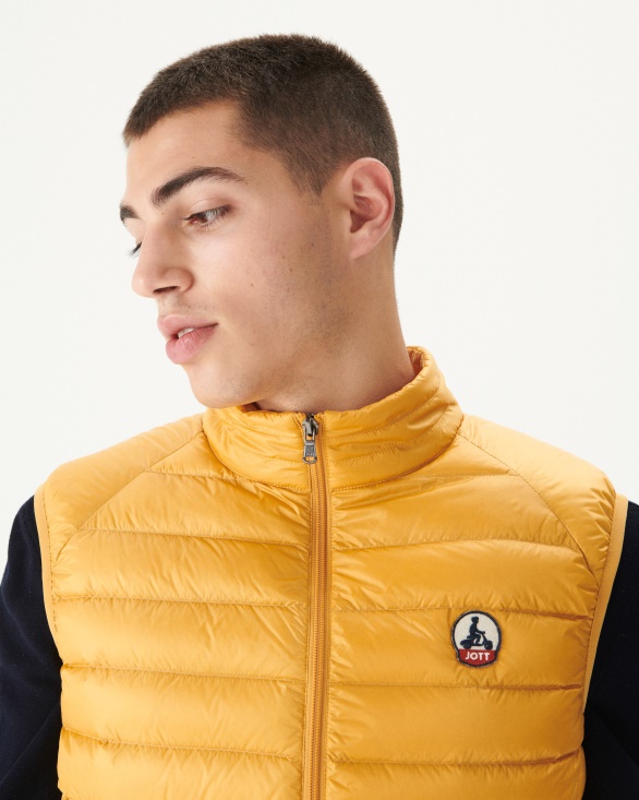 Jott UK Mustard Yellow Sleeveless Down Jacket Tom
