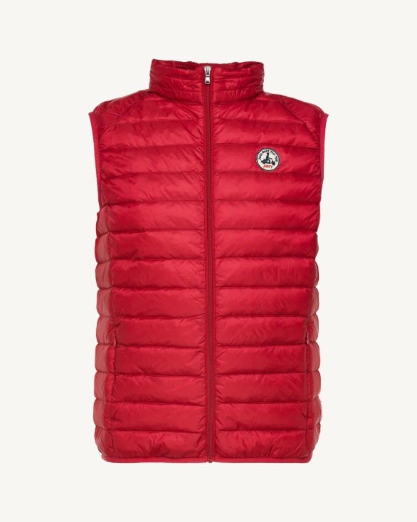 Red Sleeveless Down Jacket Tom Jott UK