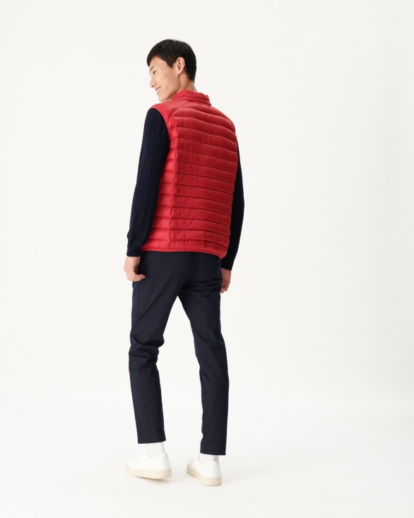 Red Sleeveless Down Jacket Tom Jott UK