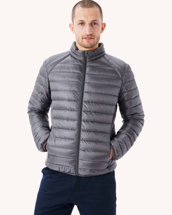 Anthracite Lightweight Down Jacket Mat Jott UK