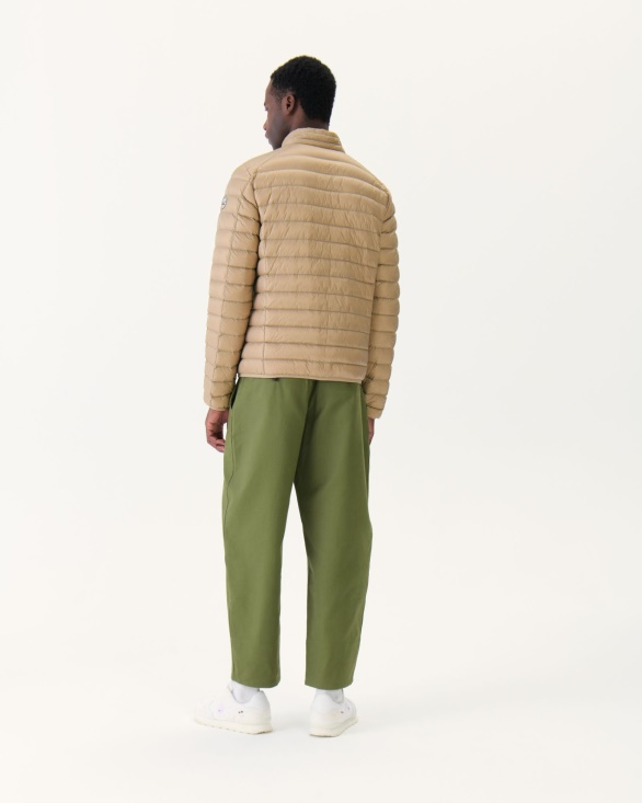 Beige Lightweight Down Jacket Mat Jott UK