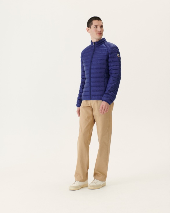 Dark Denim Lightweight Down Jacket Mat Jott UK