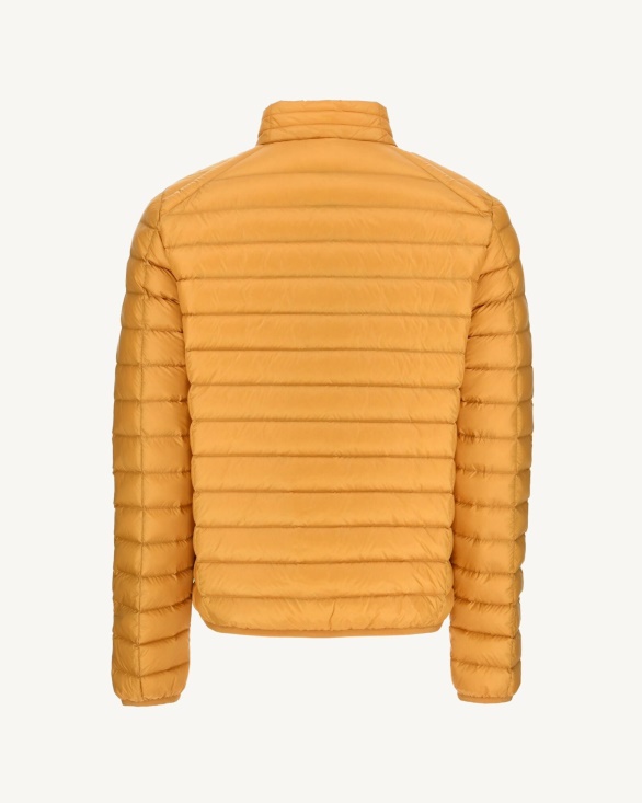 Mustard Yellow Lightweight Down Jacket Mat Jott UK