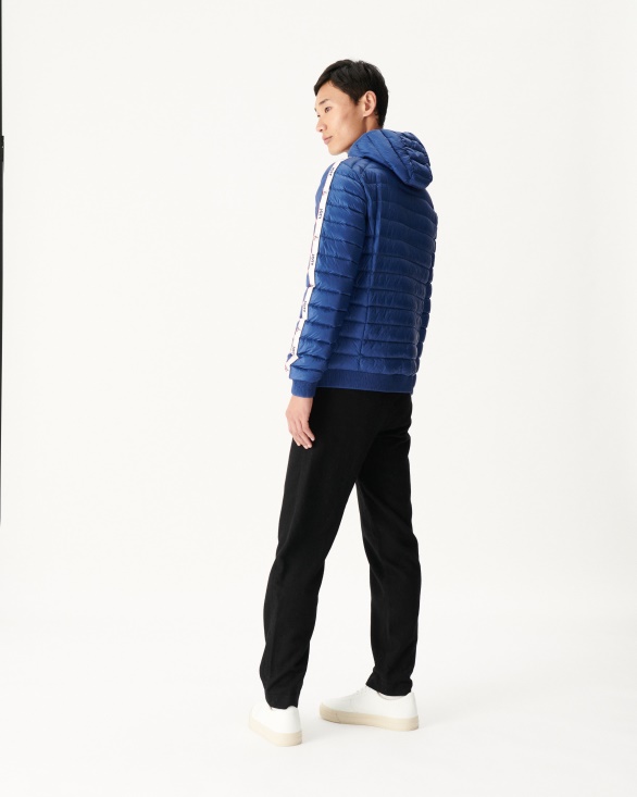 Jott UK Dark Denim Hooded Down Jacket Colin