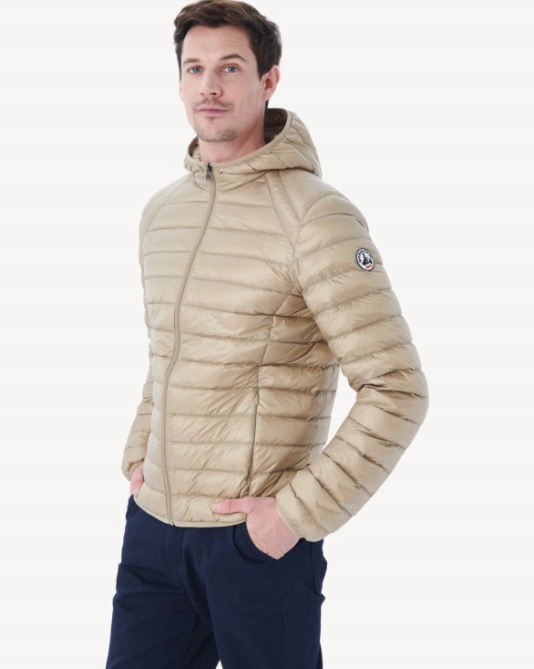 Beige Lightweight Down Jacket Nico Jott UK