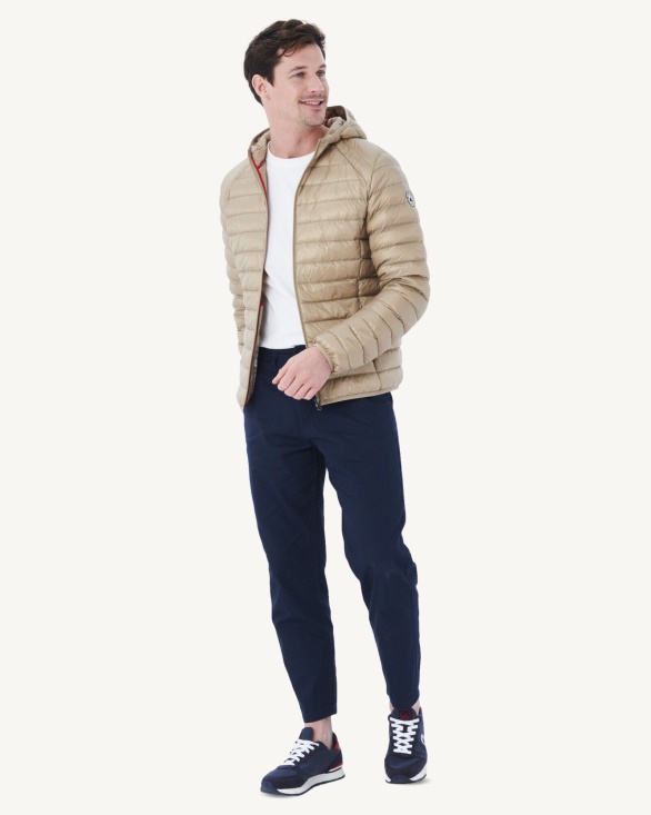 Beige Lightweight Down Jacket Nico Jott UK